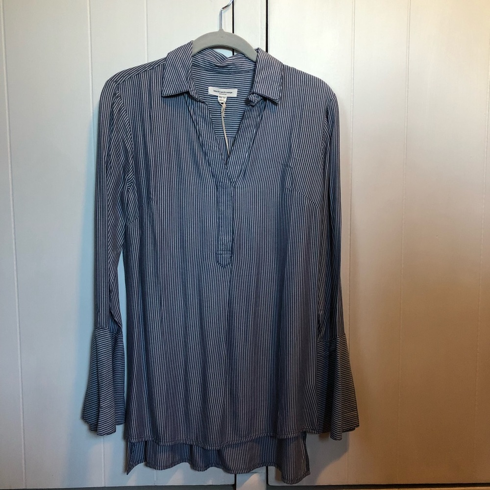 beachlunchlounge Blue and White Stripe Tunic